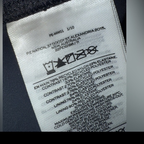 P.E. Nation Wondergoal Leggings glossy high rise power compression band Large - Picture 16 of 16